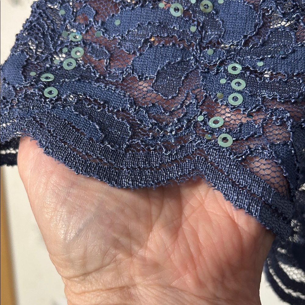 NWT: Alex Evenings Wedgewood Lace Dress Size 16 - Picture 7 of 7